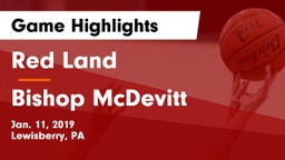 Red Land  vs Bishop McDevitt  Game Highlights - Jan. 11, 2019