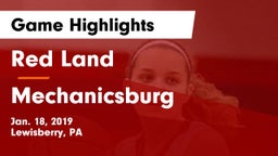 Red Land  vs Mechanicsburg  Game Highlights - Jan. 18, 2019