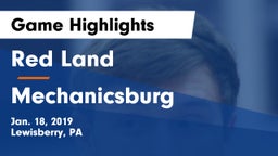 Red Land  vs Mechanicsburg  Game Highlights - Jan. 18, 2019