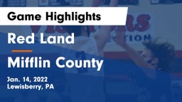 Red Land  vs Mifflin County  Game Highlights - Jan. 14, 2022