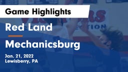Red Land  vs Mechanicsburg  Game Highlights - Jan. 21, 2022