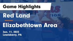 Red Land  vs Elizabethtown Area  Game Highlights - Jan. 11, 2023