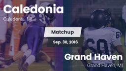 Matchup: Caledonia High vs. Grand Haven  2016