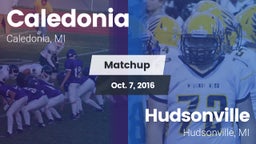 Matchup: Caledonia High vs. Hudsonville  2016
