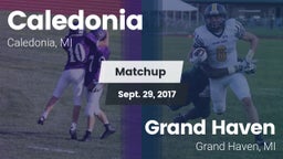 Matchup: Caledonia High vs. Grand Haven  2017
