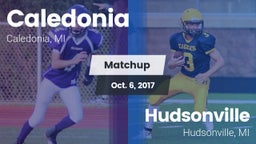Matchup: Caledonia High vs. Hudsonville  2017