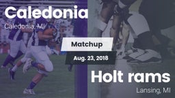 Matchup: Caledonia High vs. Holt rams 2018