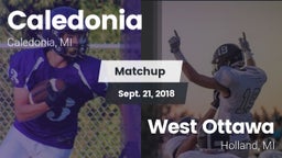 Matchup: Caledonia High vs. West Ottawa  2018