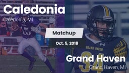 Matchup: Caledonia High vs. Grand Haven  2018