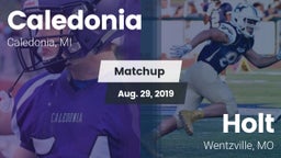 Matchup: Caledonia High vs. Holt  2019