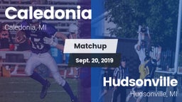 Matchup: Caledonia High vs. Hudsonville  2019