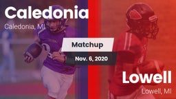 Matchup: Caledonia High vs. Lowell  2020