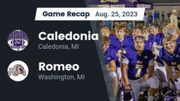 Recap: Caledonia  vs. Romeo  2023