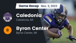 Recap: Caledonia  vs. Byron Center  2023