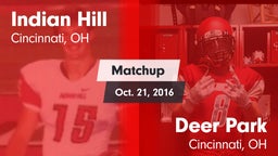 Matchup: Indian Hill vs. Deer Park  2016