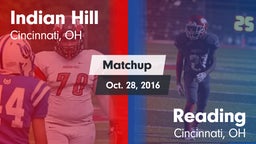 Matchup: Indian Hill vs. Reading  2016