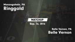 Matchup: Ringgold  vs. Belle Vernon  2016