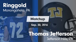 Matchup: Ringgold  vs. Thomas Jefferson  2016