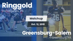 Matchup: Ringgold  vs. Greensburg-Salem  2018
