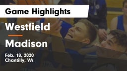 Westfield  vs Madison  Game Highlights - Feb. 18, 2020