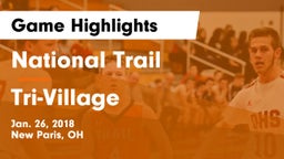 National Trail  vs Tri-Village  Game Highlights - Jan. 26, 2018