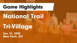National Trail  vs Tri-Village  Game Highlights - Jan. 31, 2020
