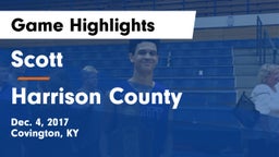 Scott  vs Harrison County  Game Highlights - Dec. 4, 2017