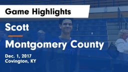 Scott  vs Montgomery County  Game Highlights - Dec. 1, 2017