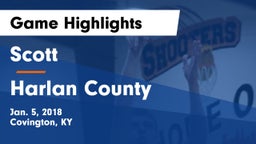 Scott  vs Harlan County  Game Highlights - Jan. 5, 2018