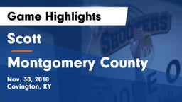 Scott  vs Montgomery County  Game Highlights - Nov. 30, 2018
