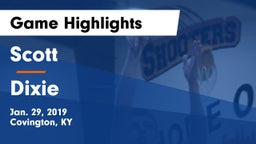 Scott  vs Dixie Game Highlights - Jan. 29, 2019