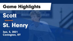 Scott  vs St. Henry Game Highlights - Jan. 5, 2021