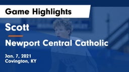 Scott  vs Newport Central Catholic Game Highlights - Jan. 7, 2021