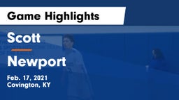 Scott  vs Newport Game Highlights - Feb. 17, 2021