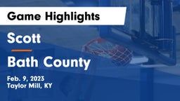 Scott  vs Bath County  Game Highlights - Feb. 9, 2023