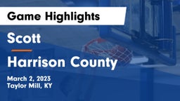 Scott  vs Harrison County  Game Highlights - March 2, 2023