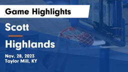 Scott  vs Highlands  Game Highlights - Nov. 28, 2023