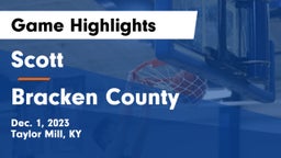 Scott  vs Bracken County Game Highlights - Dec. 1, 2023