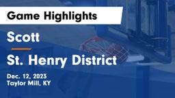 Scott  vs St. Henry District  Game Highlights - Dec. 12, 2023