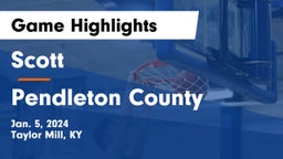Scott  vs Pendleton County  Game Highlights - Jan. 5, 2024