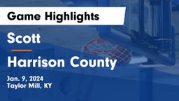 Scott  vs Harrison County  Game Highlights - Jan. 9, 2024