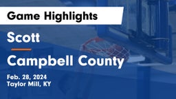 Scott  vs Campbell County  Game Highlights - Feb. 28, 2024