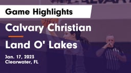 Calvary Christian  vs Land O' Lakes Game Highlights - Jan. 17, 2023
