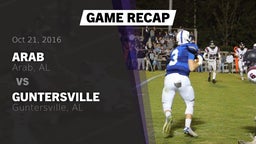 Recap: Arab  vs. Guntersville  2016