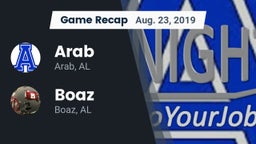 Recap: Arab  vs. Boaz  2019