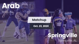 Matchup: Arab  vs. Springville  2020