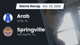 Recap: Arab  vs. Springville  2020