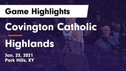 Covington Catholic  vs Highlands  Game Highlights - Jan. 23, 2021