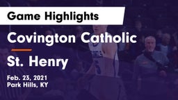 Covington Catholic  vs St. Henry  Game Highlights - Feb. 23, 2021