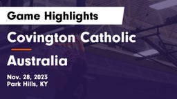 Covington Catholic  vs Australia Game Highlights - Nov. 28, 2023